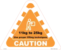 Caution 11kg to 25kg IN16328 - 50 Pack