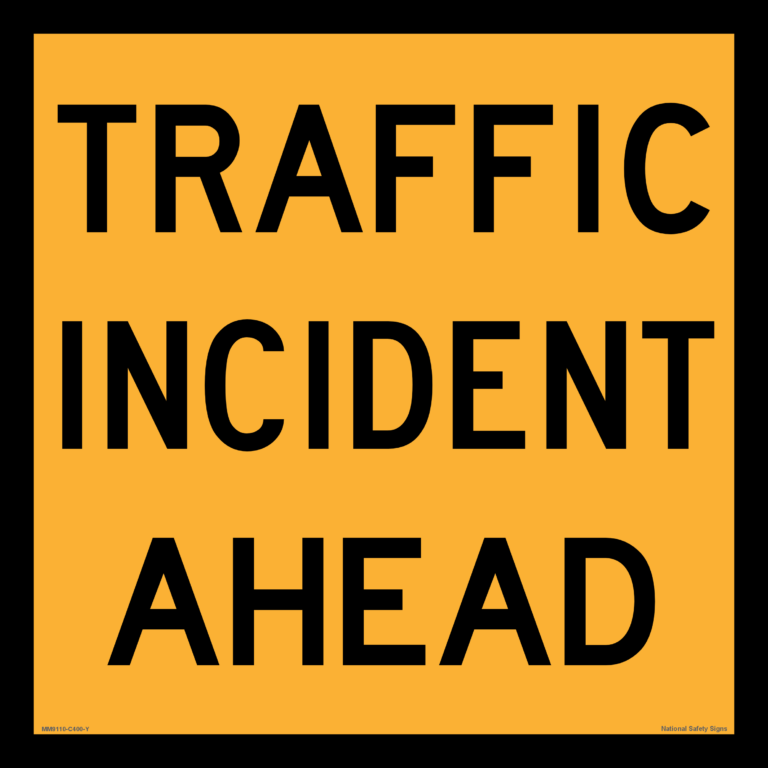 Multi Message Traffic Incident Ahead Sign