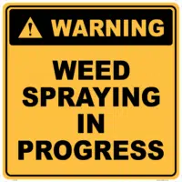 Weed spraying in progress W30338