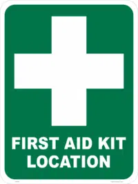 First Aid Kit Location sign E12145
