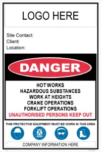 Site Hazard Sign  C19107