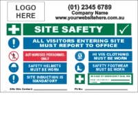 Construction Site Sign C19108