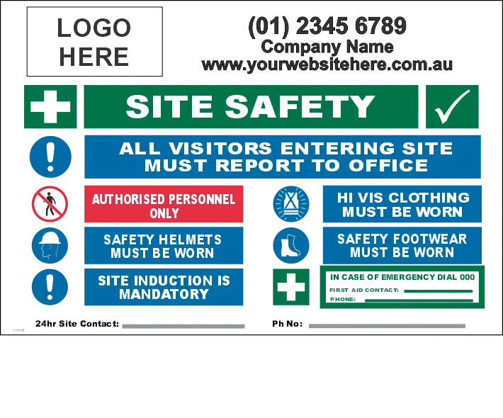 Construction Site Sign - National Safety Signs