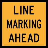 Multi Message Line Marking Ahead Sign MM9129