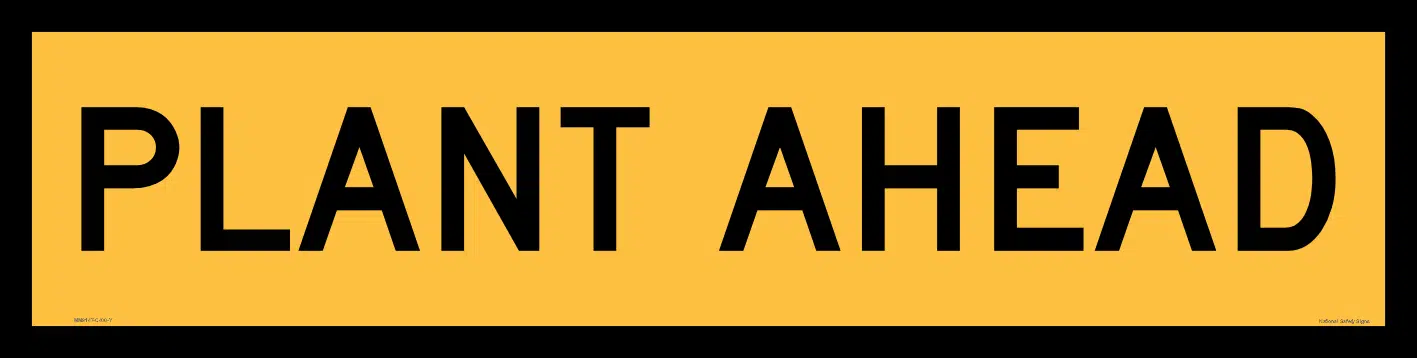 Multi Message Plant Ahead Sign 1200 x 300  MM9147