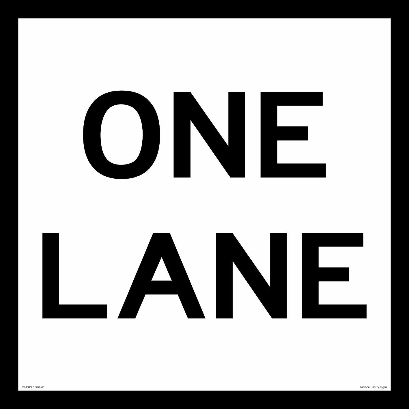 Multi Message One Lane - Roadwork Signs online