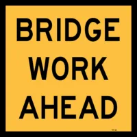 Multi Message Bridge Work Ahead Sign MM9148