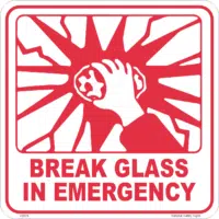 Break Glass (rock) in Emergency   V2678
