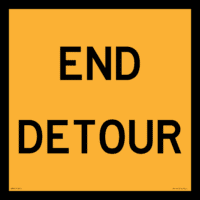 Multi Message End Detour Sign MM9157
