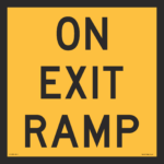 Multi Message On Exit Ramp Sign