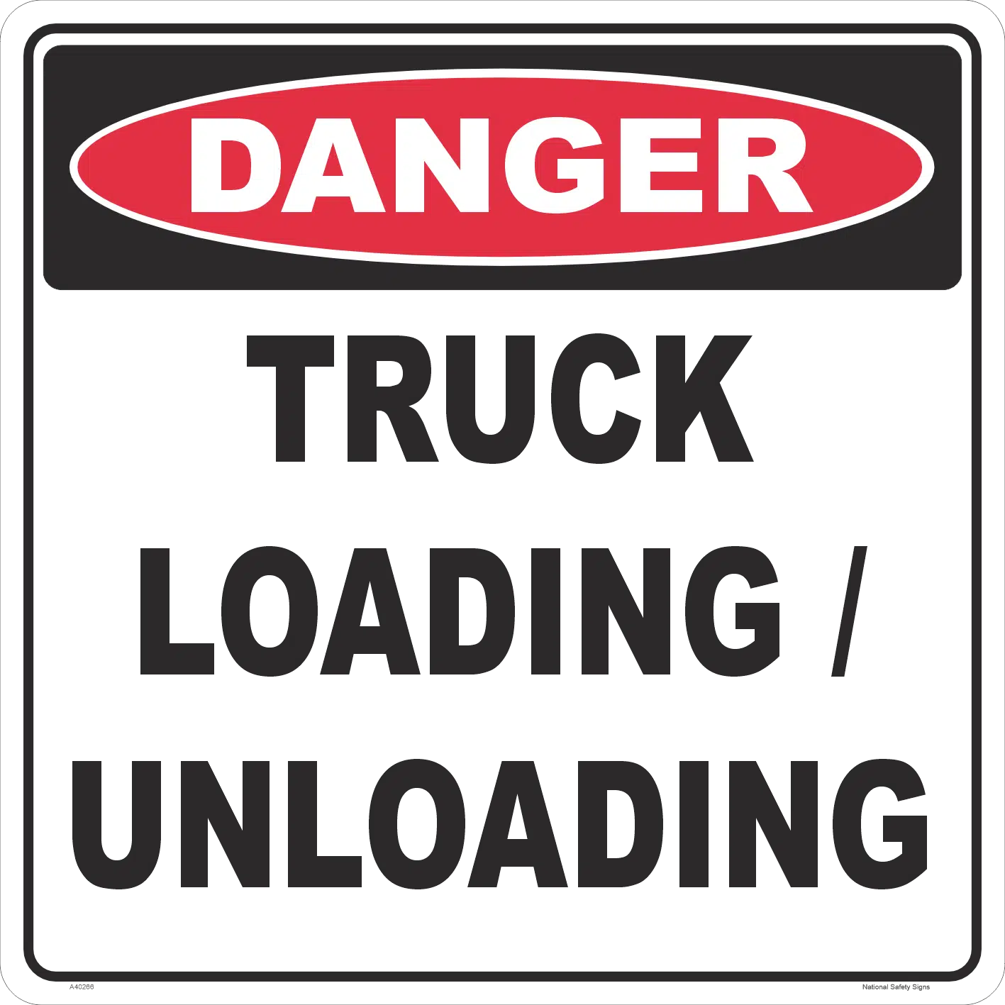 Truck Loading/Unloading Sign and Stand Combo A400326 - Image 2