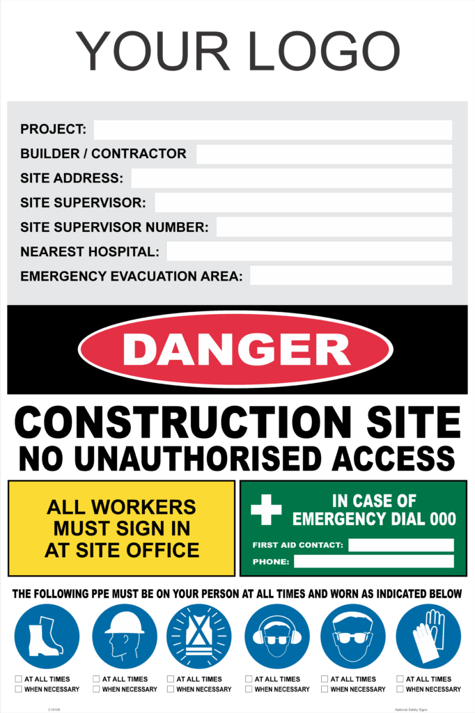 Construction Site Signage - National Safety Signs