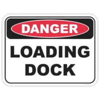 Danger loading dock safety sign - AS1319 compliant, National Safety Signs Australia