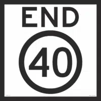Multi Message End 40 Sign MM919