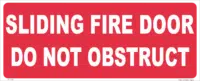 Sliding Fire Door Sign F14150