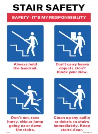Stair Safety sign  IN16337
