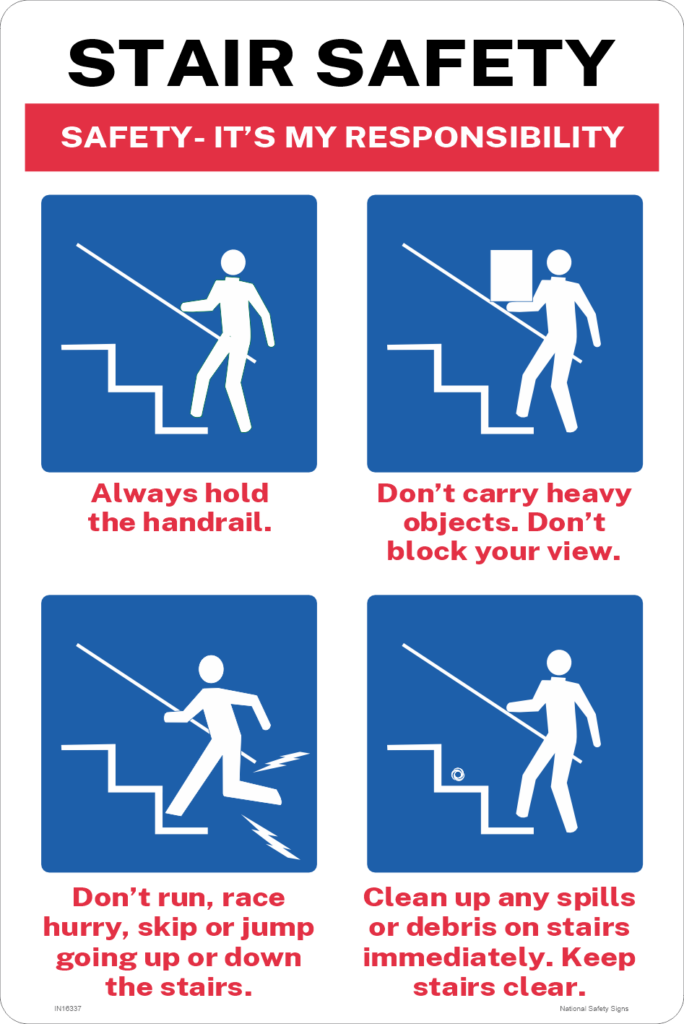 Stair Safety sign- National Safety Signs