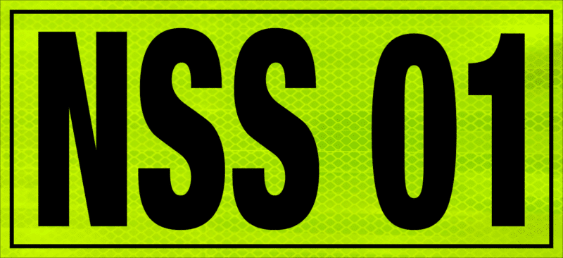 Small Contractor Vehicle Identification w/- Border V2681 - Image 4