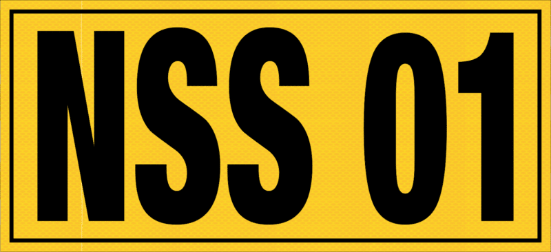 Small Contractor Vehicle Identification w/- Border V2681 - Image 2