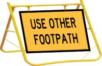 Use Other Footpath Sign and Stand Combo A400330