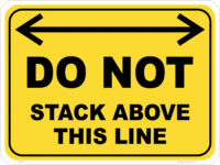 Stack Height Line sign   IN16340