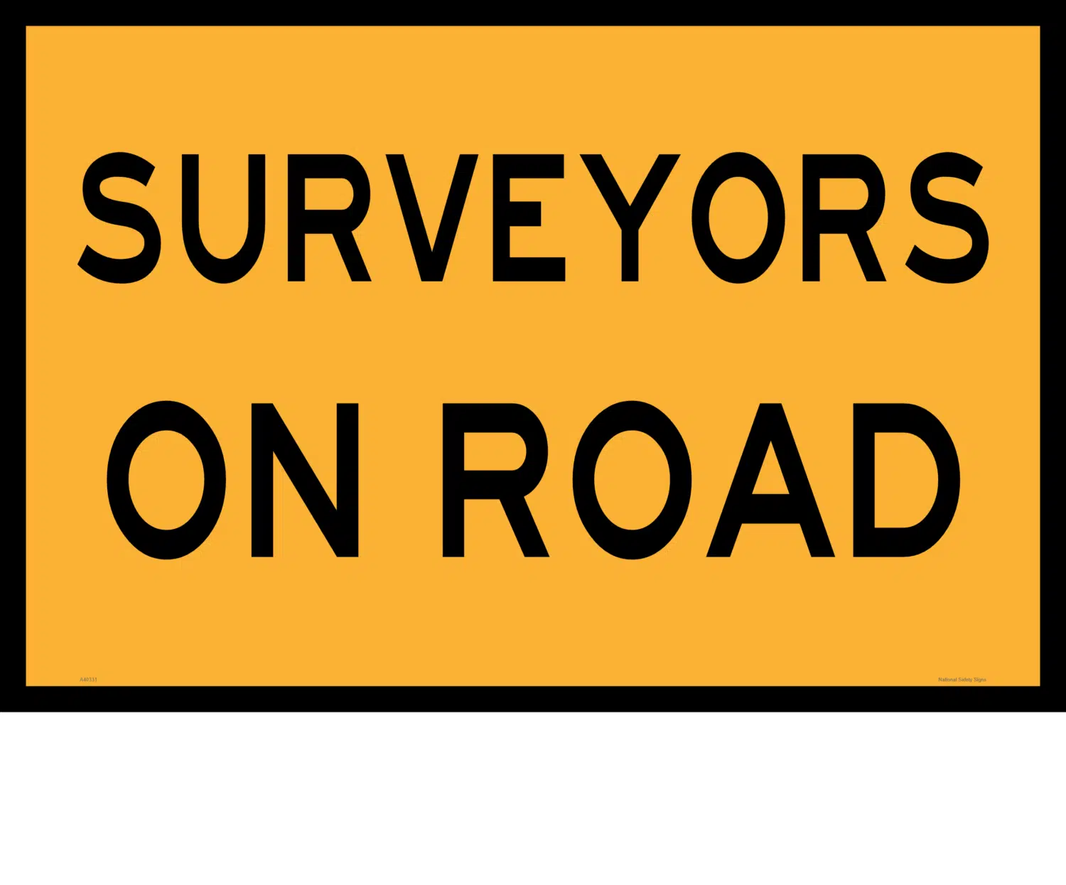 Surveyors on Road Sign and Stand Combo A400331 - Image 2