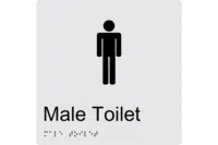 Male Toilet BT01 Braille Sign