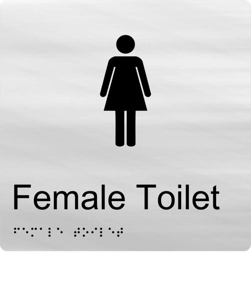 Female Toilet BT02 Braille Sign - Image 3