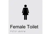 Female Toilet BT02 Braille Sign
