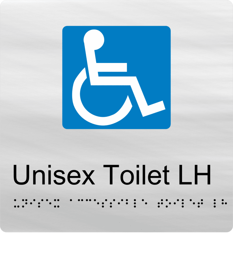 Disabled Toilet LH BT03 Braille Sign - Image 3