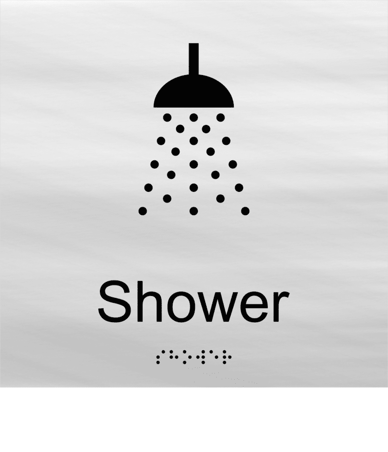 Shower BT07 Braille Sign - Image 3
