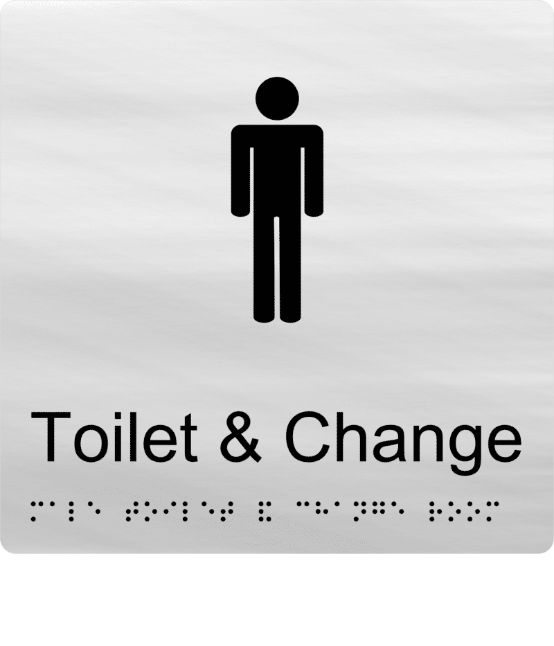 Male Toilet and Change Room BT22 Braille Sign - Image 3