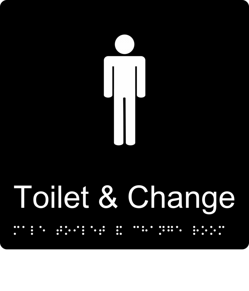 Male Toilet and Change Room BT22 Braille Sign - Image 2