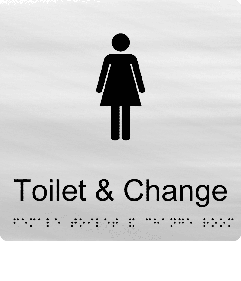 Female Toilet and Change Room BT23 Braille Sign - Image 3