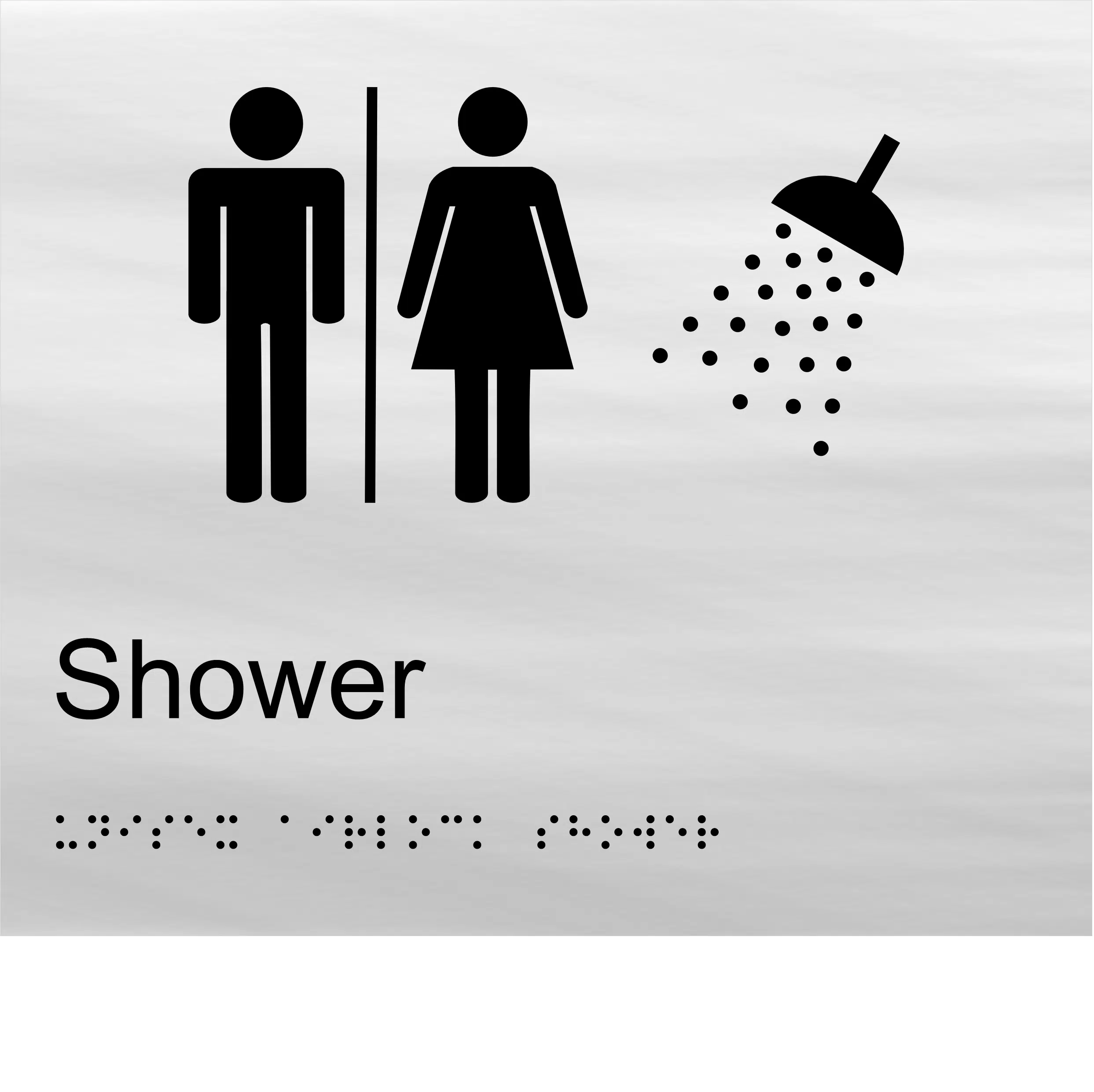 Unisex Air Lock Shower BT31 Braille Sign - Image 3