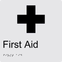 First Aid BT34 Braille Sign