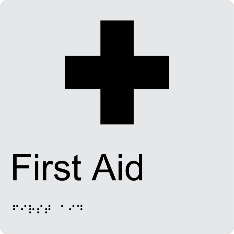 First Aid BT34 Braille Sign
