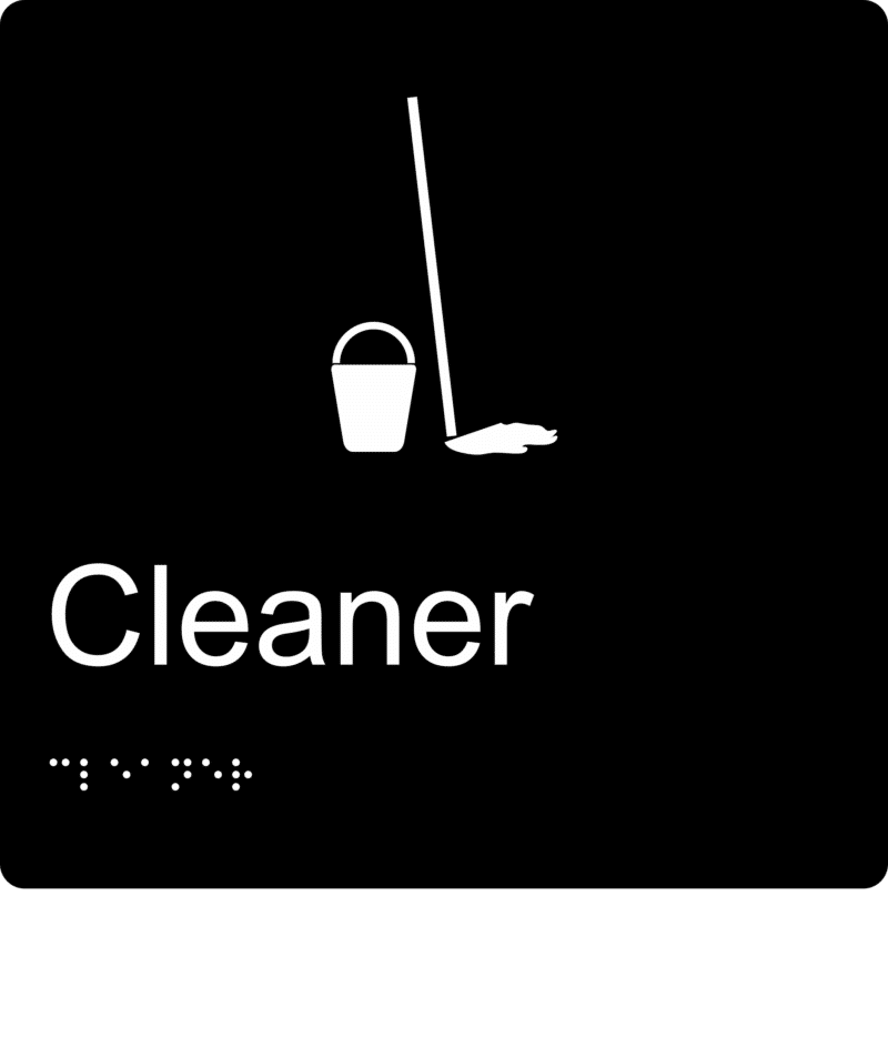 Cleaner BT35 Braille Sign - Image 2