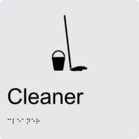Cleaner BT35 Braille Sign