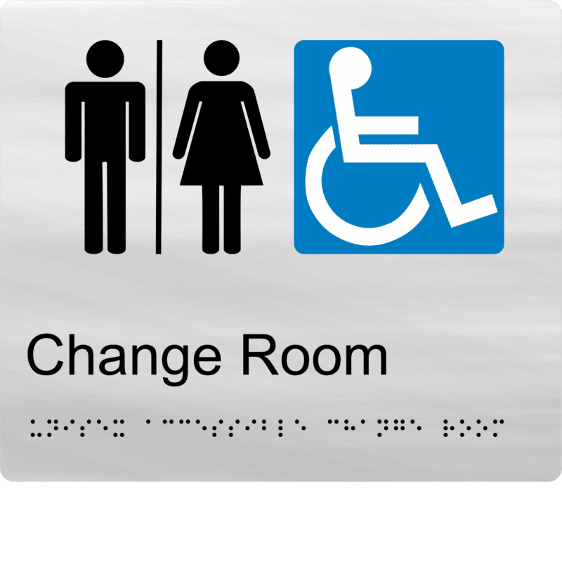 Unisex Accessible Change Room Braille Sign BT39 - Image 3