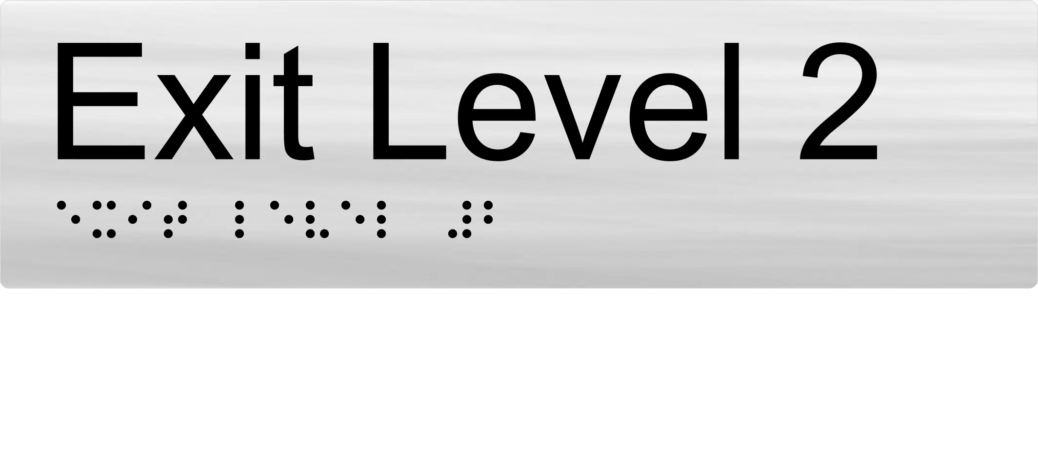 Exit Level 2 Braille Sign BTEX02 - Image 3