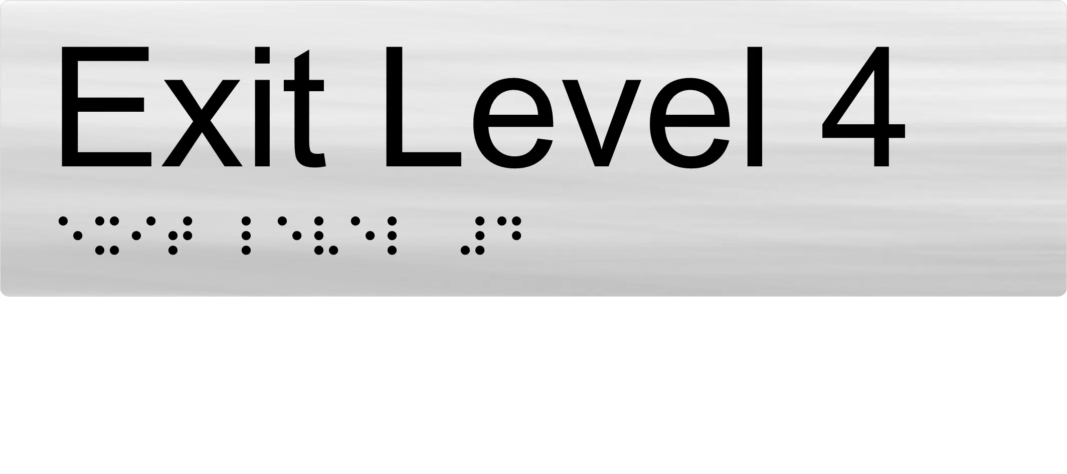 Exit Level 4 Braille Sign BTEX04 - Image 3