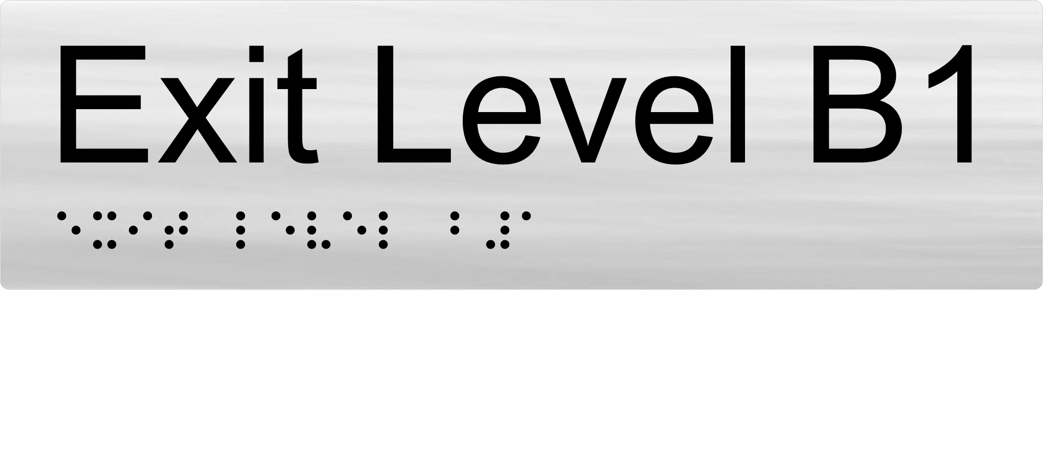 Exit Level B1 Braille Sign BTEX11 - Image 3