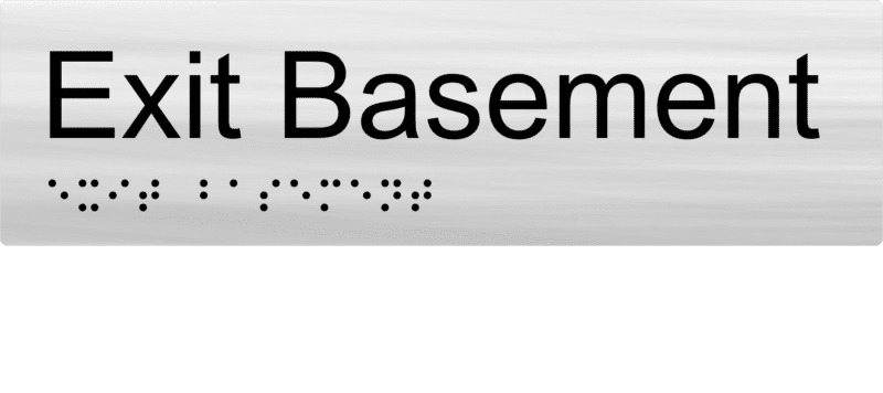 Exit Basement Braille Sign BTEX16 - Image 3