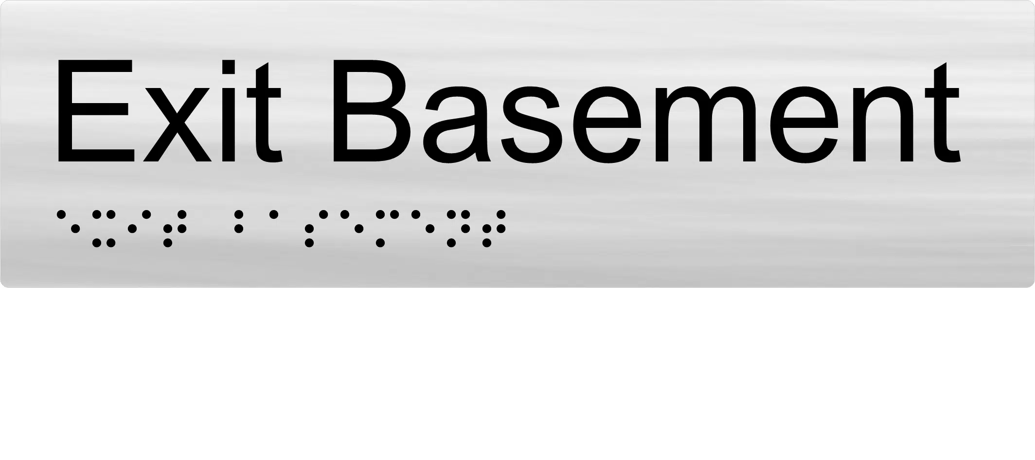 Exit Basement Braille Sign BTEX16 - Image 3