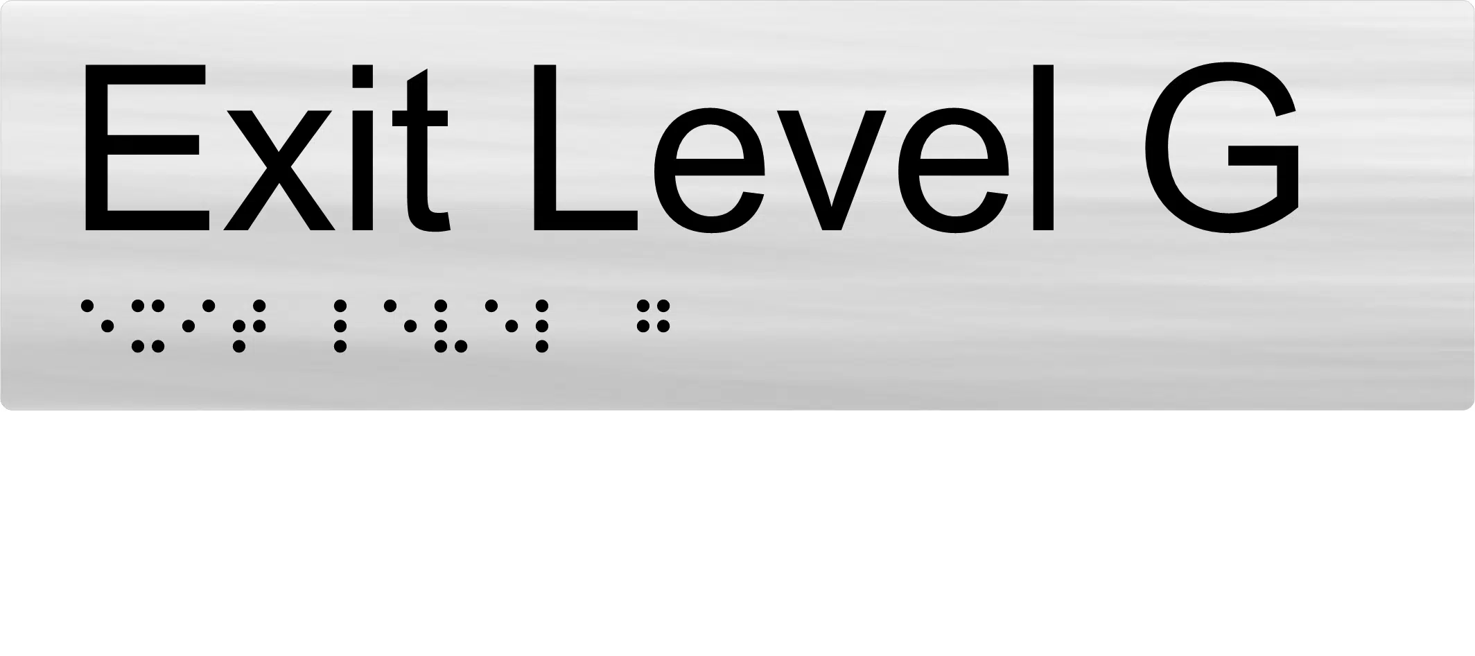 Exit Level G Braille Sign BTEX19 - Image 3