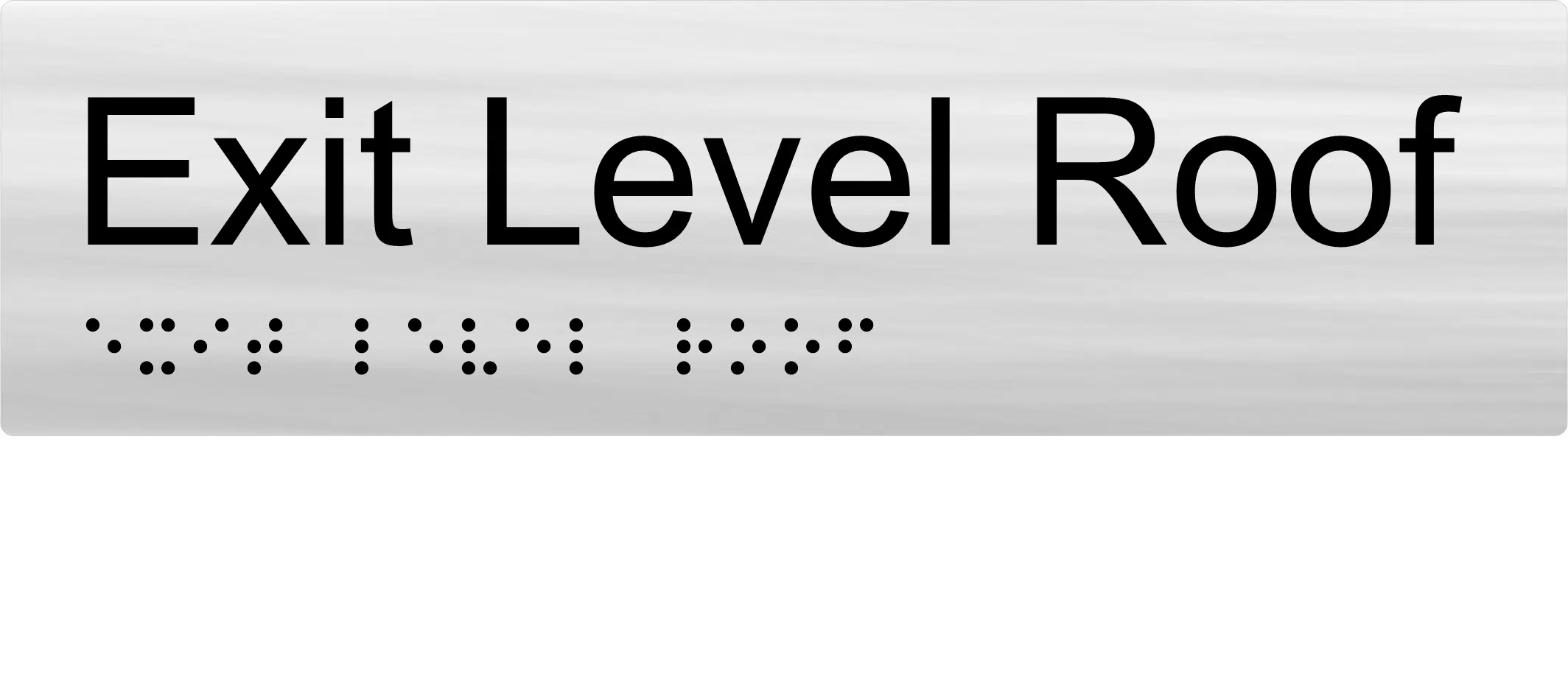 Exit Level Roof Braille Sign BTEX18 - Image 3