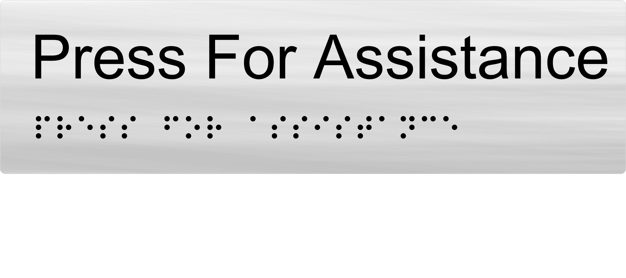 Press for Assistance Braille Sign BT47 - Image 3