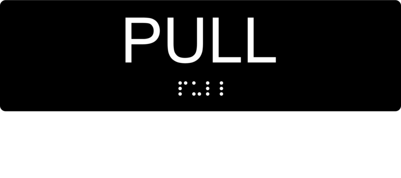Pull Braille Sign BT48 - Image 2