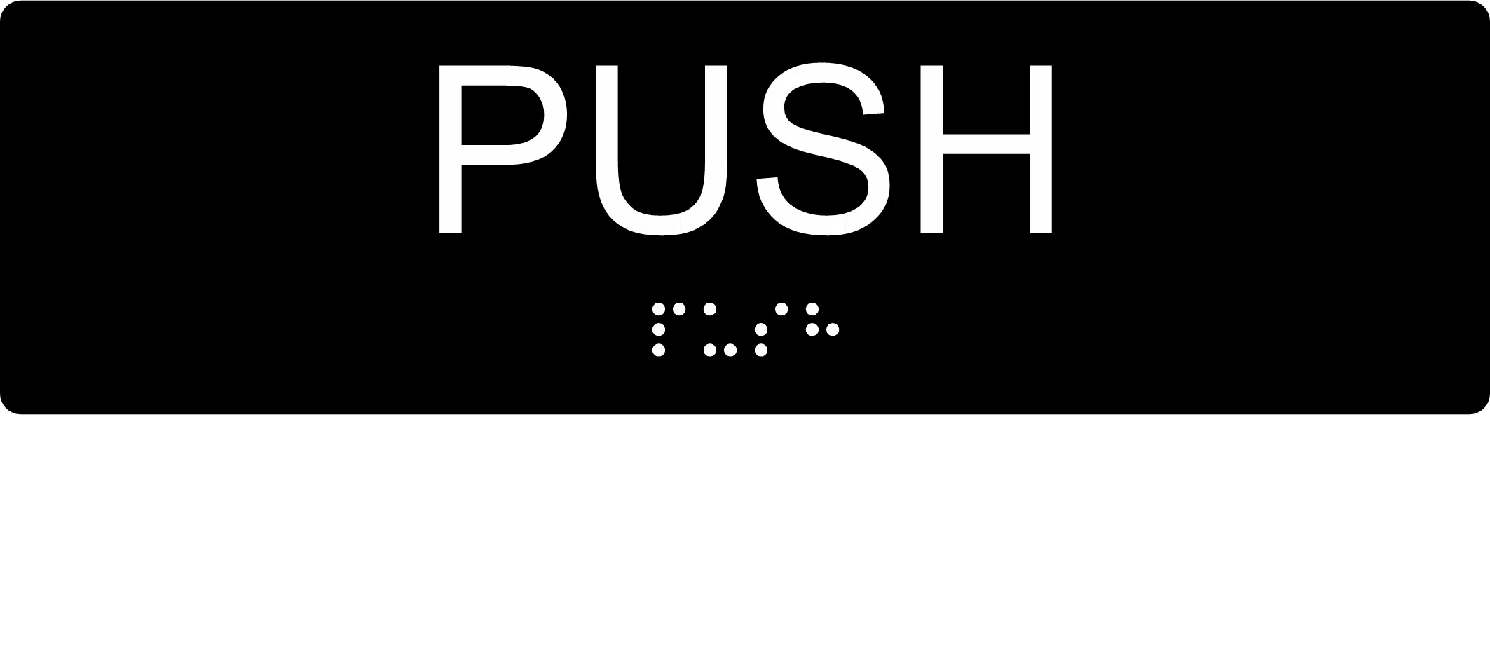 Push Braille Sign BT49 - Image 2